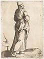 Costume Plate: Peasant Woman from Spain, from "Diversarum gentium nostrae aetatis habitus", Enea Vico Italian, Engraving