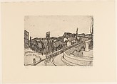 The Bridge over the Savena in Bologna, Giorgio Morandi  Italian, Etching