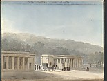 Sketchbook of a Journey to the Château d'Eu, Pierre François Léonard Fontaine (French, Pontoise 1762–1853 Paris), Sketchbook with thirty watercolors, with pen and ink