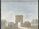 Sketchbook of a Journey to the Château d'Eu, Pierre François Léonard Fontaine (French, Pontoise 1762–1853 Paris), Sketchbook with thirty watercolors, with pen and ink
