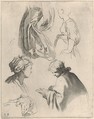Figure Studies, from "Drawing Book", Frederick Bloemaert  Dutch, Engraving