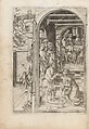 Album with Twelve Engravings of The Passion, a Woodcut of Christ as the Man of Sorrows, and a Metalcut of St. Jerome in Penitence, Israhel van Meckenem (German, Meckenem ca. 1440/45–1503 Bocholt), Engravings, two touched with gold;  woodcut, hand-colored; metalcut, hand-colored; manuscript in dark brown ink with red, and blue initials and flourishes; bound in blind-stamped leather.