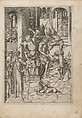 Album with Twelve Engravings of The Passion, a Woodcut of Christ as the Man of Sorrows, and a Metalcut of St. Jerome in Penitence, Israhel van Meckenem (German, Meckenem ca. 1440/45–1503 Bocholt), Engravings, two touched with gold;  woodcut, hand-colored; metalcut, hand-colored; manuscript in dark brown ink with red, and blue initials and flourishes; bound in blind-stamped leather.