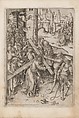 Album with Twelve Engravings of The Passion, a Woodcut of Christ as the Man of Sorrows, and a Metalcut of St. Jerome in Penitence, Israhel van Meckenem (German, Meckenem ca. 1440/45–1503 Bocholt), Engravings, two touched with gold;  woodcut, hand-colored; metalcut, hand-colored; manuscript in dark brown ink with red, and blue initials and flourishes; bound in blind-stamped leather.