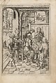 Album with Twelve Engravings of The Passion, a Woodcut of Christ as the Man of Sorrows, and a Metalcut of St. Jerome in Penitence, Israhel van Meckenem (German, Meckenem ca. 1440/45–1503 Bocholt), Engravings, two touched with gold;  woodcut, hand-colored; metalcut, hand-colored; manuscript in dark brown ink with red, and blue initials and flourishes; bound in blind-stamped leather.