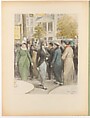 Monument du Costume. La Vie Mondaine a Paris. 70 aquarelles (...) pour Mr. Henri Béraldi, celebre bibliophile., Marie-Louis-Pierre Vidal (French, Tours, 1849–1929 (?)), Watercolor