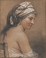 Study of a Seated Woman Seen from Behind (Marie-Gabrielle Capet), Adélaïde Labille-Guiard  French, Red, black, and white chalk on toned laid paper