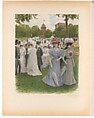 Monument du Costume. La Vie Mondaine a Paris. 70 aquarelles (...) pour Mr. Henri Béraldi, celebre bibliophile., Marie-Louis-Pierre Vidal (French, Tours, 1849–1929 (?)), Watercolor