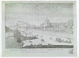 Russian Palaces and Gardens, After drawings by Mikhail Makhaev (Russian, 1716–1770), Engraving, along with leather album