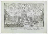 Russian Palaces and Gardens, After drawings by Mikhail Makhaev (Russian, 1716–1770), Engraving, along with leather album