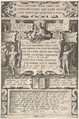 The Commandment to Love One Another, Gillis van Breen Netherlandish, Engraving; second state