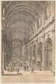 Decoration ordered by Cardinal de Retz in the Church of San Luigi, Rome, for the Saint's Feast Day, Dominique Barrière  French, Etching