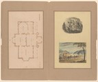 Cottage Residences; or a Series of Designs for Rural Cottages and Cottage-Villas, and Their Grounds, Adapted to North America, Andrew Jackson Downing  American, Illustrations: wood engraving; a watercolor tipped in