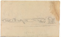 Bathers (recto); Landscape (verso), Paul Cézanne (French, Aix-en-Provence 1839–1906 Aix-en-Provence), Watercolor and graphite on wove paper