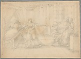 A Scene from Ancient History, François Boitard  French, Pen and black ink, gray wash