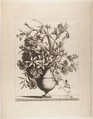 Flowers in a Vase, Jean-Baptiste Monnoyer French, Etching and engraving