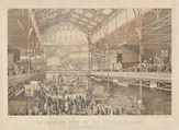 An Interior View of the New York Crystal Palace, Drawn and lithographed by Charles Parsons (American (born England), Hampshire 1821–1910 New York), Color lithograph