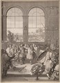 Louis XIV Visiting the Royal Academy of Sciences, Sébastien Leclerc I French, Etching