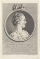 Portrait of Madame de Pompadour (Madame Le Normant d'Estiolles), Augustin de Saint-Aubin (French, Paris 1736–1807 Paris), Etching; second state of three (Bocher)