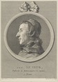 Le Seur, Professeur de Mathématiques á la Sapience, a Rome, Charles Nicolas Cochin II French, Etching