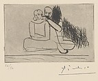 Couple at the Shore, Pablo Picasso  Spanish, Drypoint