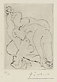 The Rape I, Pablo Picasso  Spanish, Drypoint