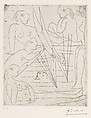 Bathing, Pablo Picasso (Spanish, Malaga 1881–1973 Mougins, France), Etching