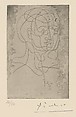 Head of a Man, Pablo Picasso  Spanish, Etching