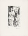 Fat Courtesan with an Old Man and a Spectator in Costume, from 347 Suite, Pablo Picasso  Spanish, Etching