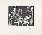 Cape and Sword: Pusuit II, from 347 Suite, Pablo Picasso  Spanish, Aquatint