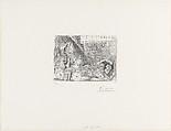 A Jester with a Bicycle and an Odalisque with an Owl, from 347 Suite, Pablo Picasso  Spanish, Etching