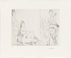 A Couple and Traveler, from 347 Suite, Pablo Picasso  Spanish, Etching