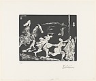 Cape and Sword: Pursuit I, from 347 Suite, Pablo Picasso  Spanish, Aquatint