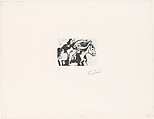 The Abduction by Horse, from 347 Suite, Pablo Picasso  Spanish, Sugar-lift aquatint