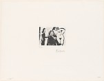 "Mon dieu, quel homme, qu'il est petit...," from 347 Suite, Pablo Picasso Spanish, Sugar-lift aquatint