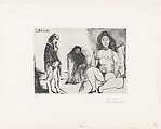 Pensive Man and a Young Woman with Célestine, from 347 Suite, Pablo Picasso  Spanish, Sugar-lift aquatint and drypoint