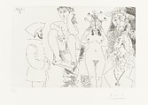 Two Women with an Owl, Don Quixote and a Conquistador, from 347 Suite, Pablo Picasso  Spanish, Etching