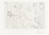 Belly Dancer with a Stout Spectator, from 347 Suite, Pablo Picasso  Spanish, Etching