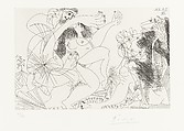 Oasis with Flutist and Dancers, from 347 Suite, Pablo Picasso  Spanish, Etching