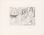 Rembrandtesque Man and Two Female Nudes, from 347 Suite, Pablo Picasso  Spanish, Etching