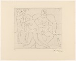 Bacchanal with a Flute Player, Pablo Picasso  Spanish, Etching