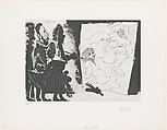 Patron and his Retinue Visiting the Studio of an Old Painter, from 347 Suite, Pablo Picasso  Spanish, Sugar-lift aquatint and drypoint