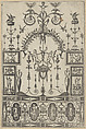 Grotesque Panel, Jacques Androuet Du Cerceau French, Etching; second state of three