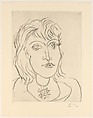 Dora Maar with a Necklace, Pablo Picasso  Spanish, Drypoint