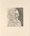 Bust of a Woman with a Kerchief, Pablo Picasso  Spanish, Aquatint and drypoint