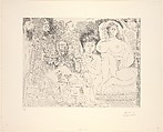 About Célestine: Conferring in the Garden with Young Baccus, from 347 Suite, Pablo Picasso Spanish, Etching