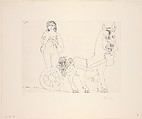 Woman on a Roman Chariot, from 347 Suite, Pablo Picasso  Spanish, Etching