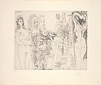 The Studio with an Owl and an Offical Envoy, from 347 Suite, Pablo Picasso Spanish, Etching