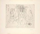 Three Women Passing the TIme with a Stern Spectator, from 347 Suite, Pablo Picasso Spanish, Etching