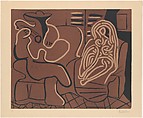 The Aubade with a Reclining Woman, Pablo Picasso  Spanish, Linoleum cut